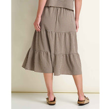 Load image into Gallery viewer, Sunkissed Tiered Midi Skirt - Almond
