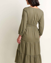 Load image into Gallery viewer, Manzana Tiered Midi Dress - Green Moss

