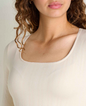 Load image into Gallery viewer, Rosalie Square Neck Longsleeve - Almond Texture
