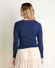 Load image into Gallery viewer, Rosalie Square Neck Longsleeve - True Navy Texture
