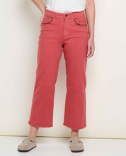 Load image into Gallery viewer, Balsam Cutoff Jean - Sundown Embroidery
