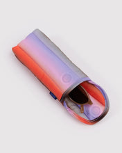 Load image into Gallery viewer, Puffy Glasses Sleeve - Gradient Stripe Poppy &amp; Lilac - Tigertree

