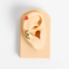 Load image into Gallery viewer, Apple &amp; Snakes Ear Cuffs - Tigertree
