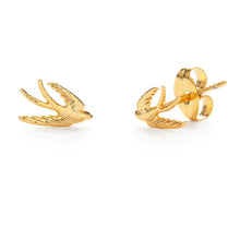 Load image into Gallery viewer, Swallow Bird Stud Earrings - Tigertree

