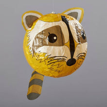 Load image into Gallery viewer, Raccoon Japanese Paper Balloon Card - Tigertree
