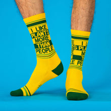 Load image into Gallery viewer, I Like Plants More Than People Gym Crew Socks
