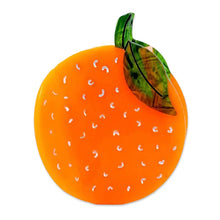 Load image into Gallery viewer, Midi Orange Hair Claw - Tigertree
