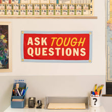 Load image into Gallery viewer, Ask Tough Questions Camp Flag - Tigertree
