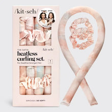 Load image into Gallery viewer, Satin Heatless Curling Set - Sunset Tie Dye - Tigertree
