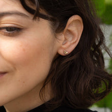 Load image into Gallery viewer, Tiny Bow Studs 18k Gold Plated - Tigertree
