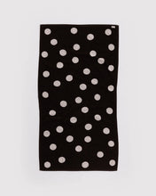 Load image into Gallery viewer, Bath Towel - Cream and Black Polka Dot
