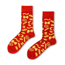Load image into Gallery viewer, Pasta Crew Socks- Large - Tigertree
