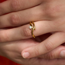 Load image into Gallery viewer, Cove Ring- 18K Gold Plated - Tigertree
