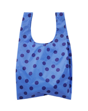 Load image into Gallery viewer, Standard Baggu - Blue Polka Dot
