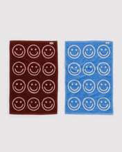 Load image into Gallery viewer, Hand Towel Set of 2 - Sky Blue and Blush Happy
