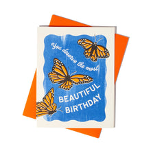 Load image into Gallery viewer, Beautiful Birthday Butterflies Risograph Card
