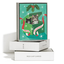 Load image into Gallery viewer, Meowy Christmas Card Box Set - Tigertree
