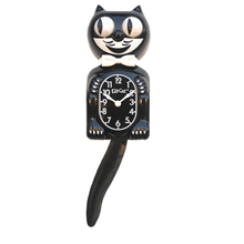 Load image into Gallery viewer, Black Kit-Cat Clock - Tigertree
