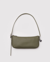 Load image into Gallery viewer, Recycled Leather Pochette - Loden - Tigertree

