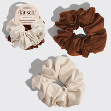 Load image into Gallery viewer, Oversized Scrunchie - Cream and Camel - Tigertree
