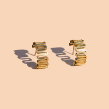 Load image into Gallery viewer, Silo Hoops 18 K Gold Plate - Tigertree

