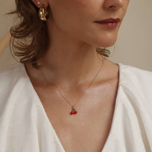 Load image into Gallery viewer, Cherry Necklace- 14K Gold Plated - Tigertree

