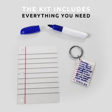 Load image into Gallery viewer, Little Letter Shrinking Keyring Kit - Tigertree
