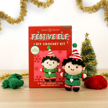 Load image into Gallery viewer, Festive Elf Crochet Kit - Tigertree
