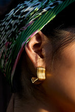 Load image into Gallery viewer, Echo Hoops - 18K Gold Plated
