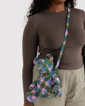 Load image into Gallery viewer, Bear Bag- Green Star Plaid - Tigertree
