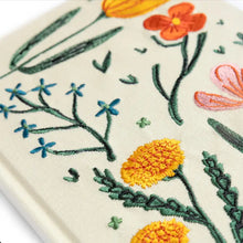 Load image into Gallery viewer, Embroidered Journal - Floral - Tigertree
