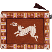 Load image into Gallery viewer, Folktale Embroidered Flat Pouch - Tigertree
