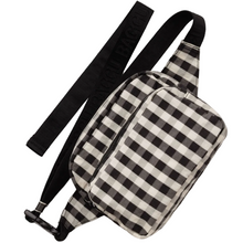 Load image into Gallery viewer, Fanny Pack - Black and Cream Gingham
