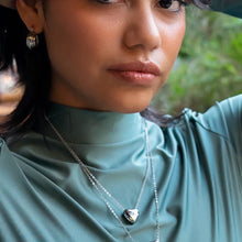 Load image into Gallery viewer, Can't Heartly Wait Silver Mini Necklace - Tigertree
