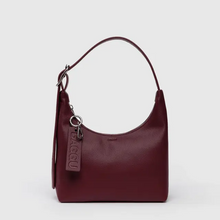 Load image into Gallery viewer, Mini Recycled Leather Shoulder Bag- Mahogany - Tigertree

