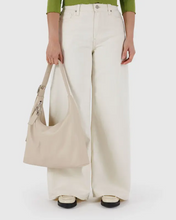 Load image into Gallery viewer, Recycled Leather Shoulder Bag- Stone - Tigertree
