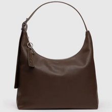Load image into Gallery viewer, Recycled Leather Shoulder Bag- Brown - Tigertree

