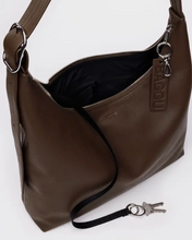 Load image into Gallery viewer, Recycled Leather Shoulder Bag- Brown - Tigertree
