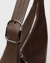 Load image into Gallery viewer, Recycled Leather Shoulder Bag- Brown - Tigertree
