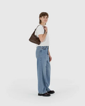 Load image into Gallery viewer, Mini Recycled Leather Shoulder Bag- Brown - Tigertree
