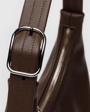Load image into Gallery viewer, Mini Recycled Leather Shoulder Bag- Brown - Tigertree
