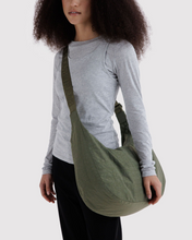 Load image into Gallery viewer, Large Nylon Crescent Bag - Caper
