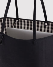 Load image into Gallery viewer, Large Nylon Reversible Tote - Black Mix
