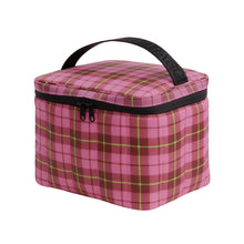 Load image into Gallery viewer, Puffy Lunch Bag - Azalea Pink Tartan
