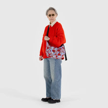 Load image into Gallery viewer, Medium Nylon Crescent Bag - Floral Snoopy - Tigertree

