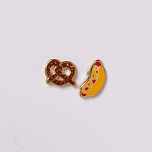 Load image into Gallery viewer, Hot Dog and Pretzel Earrings - Tigertree
