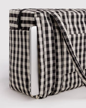 Load image into Gallery viewer, Small Cloud Carry-On - Black and Cream Gingham
