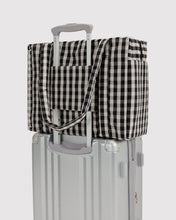 Load image into Gallery viewer, Small Cloud Carry-On - Black and Cream Gingham
