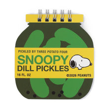 Load image into Gallery viewer, Snoopy Pickle Jar Mini Notebook
