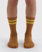 Load image into Gallery viewer, Ribbed Sock - Toffee Stripe
